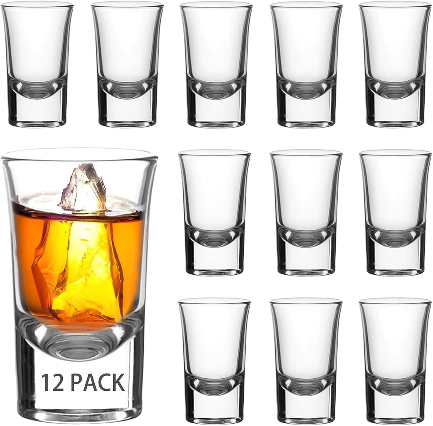shot glass 12 pack 1 oz clear shot